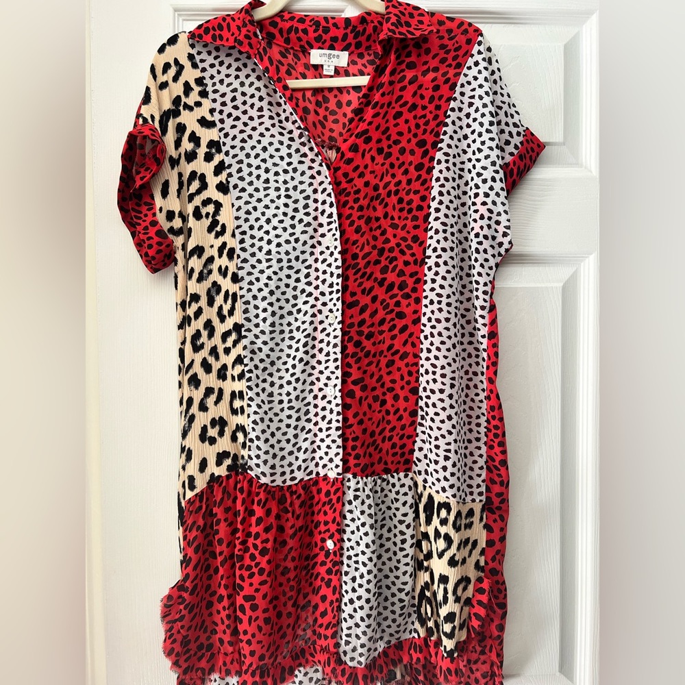 Umgee Button-Up Dress